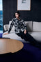 Peruzzi Centre Zip Print Top with Cowl Neck W25118